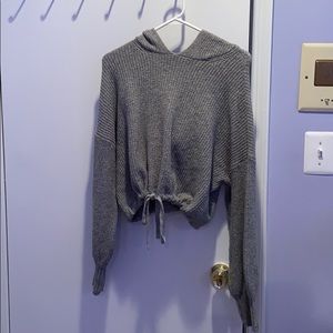 tie front sweater from american eagle
